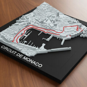 circuit de monaco relevo topográfico 3d