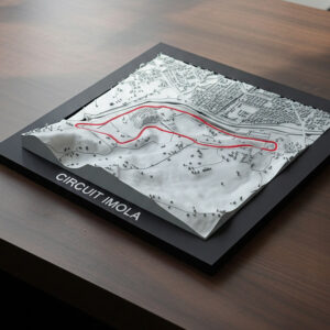 imola circuit relevo topográfico 3d