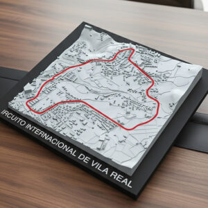 circuito internacional de vila real relevo topográfico 3d