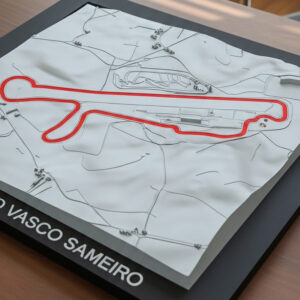 circuito vasco sameiro (braga) relevo topográfico 3d
